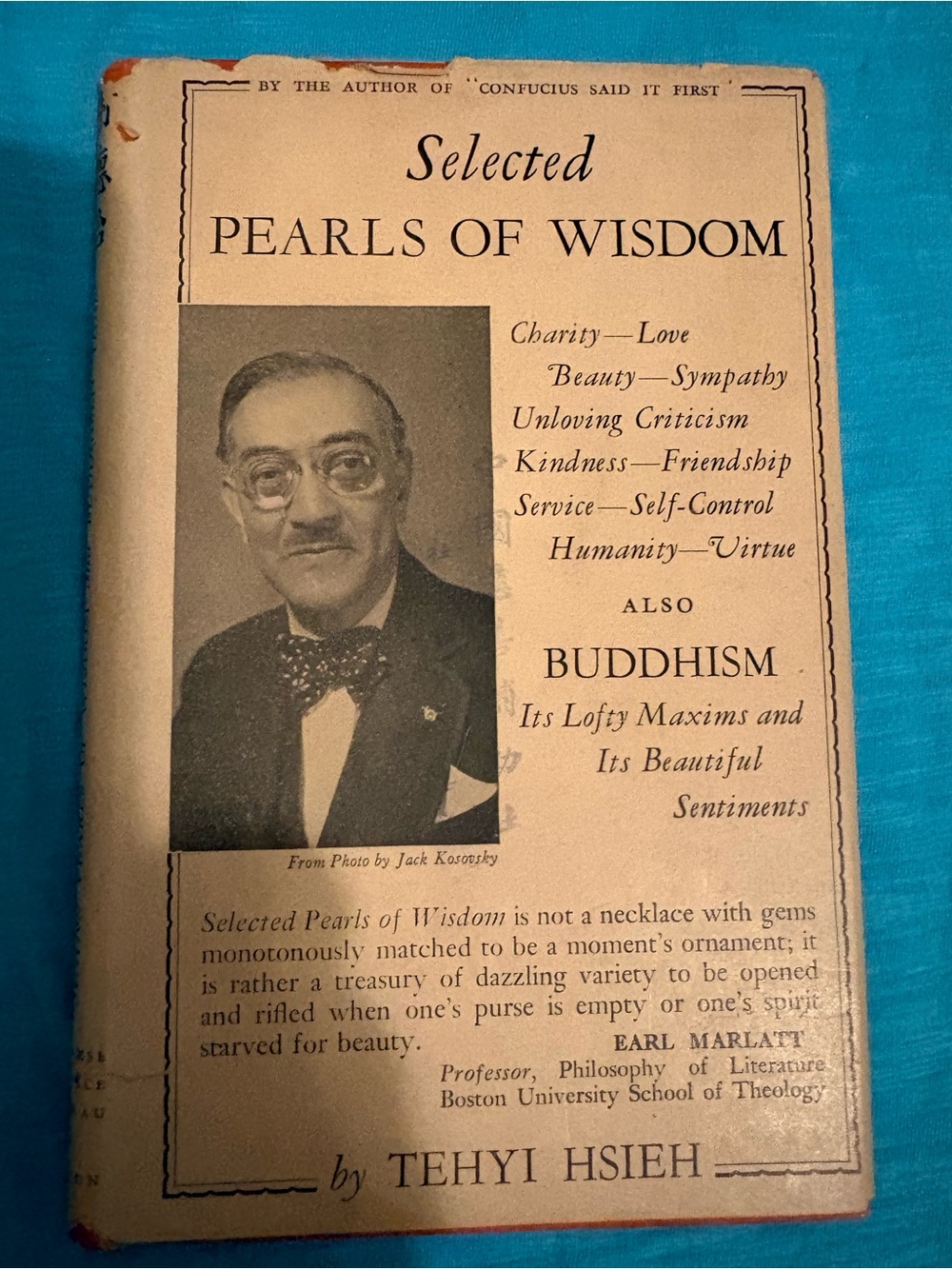 Selected pearls of wisdom hardback fourth edition 1946 autographed